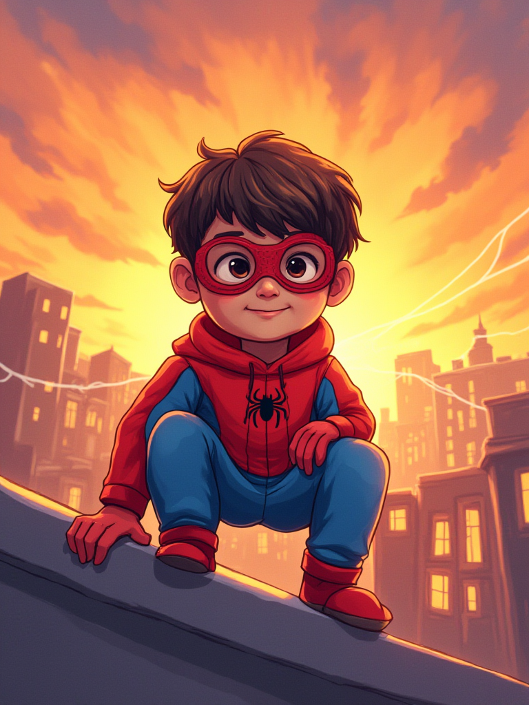 Akshar as Spider-Man